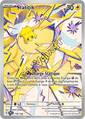 Carte Pokémon Statitik  n°150 de la série Couronne Stellaire