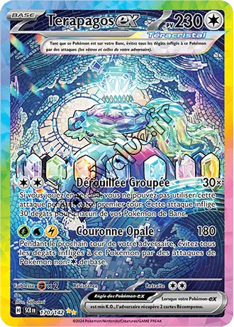 Carte Pokémon Terapagos ex  n°170 de la série Couronne Stellaire