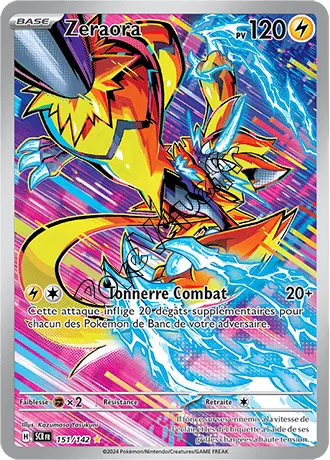 Carte Pokémon Zeraora  n°151 de la série Couronne Stellaire