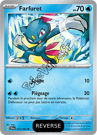 Carte Pokémon Farfuret  Reverse n°013 de la série Fable Nébuleuse