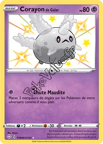 Carte Pokémon Corayon de Galar n°SV49 de la série Déstinées Radieuses