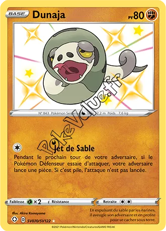 Carte Pokémon Dunaja n°SV70 de la série Déstinées Radieuses