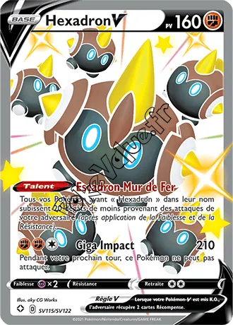 Carte Pokémon Hexadron V n°SV115 de la série Déstinées Radieuses