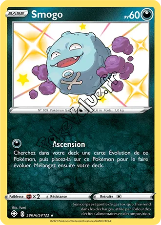 Carte Pokémon Smogo n°SV76 de la série Déstinées Radieuses