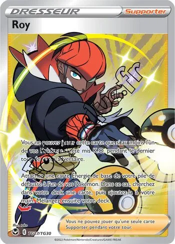 Carte Pokémon Roy n°TG27 de la série Tempête Argentée