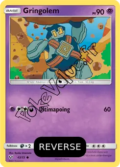 Carte Pokémon Gringolem Reverse n°43 de la série Légendes Brillantes