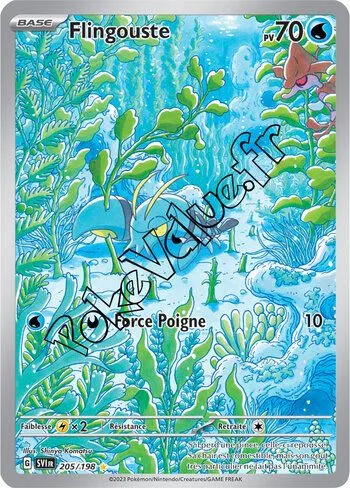 Carte Pokémon Flingouste  n°205 de la série Écarlate et Violet