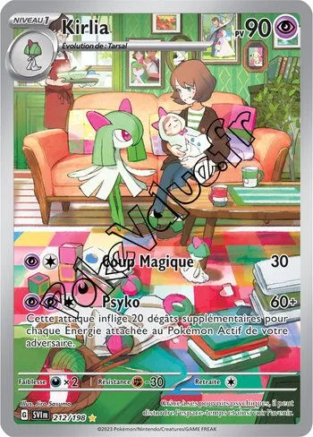 Carte Pokémon Kirlia  n°212 de la série Écarlate et Violet