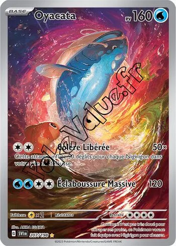 Carte Pokémon Oyacata  n°207 de la série Écarlate et Violet