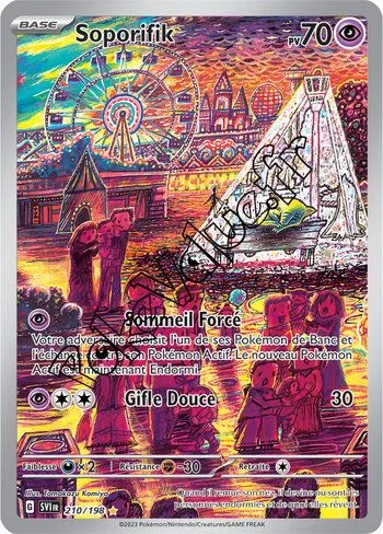 Carte Pokémon Soporifik  n°210 de la série Écarlate et Violet