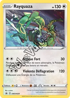 Carte Pokémon Rayquaza  n°029 de la série Promo SWSH