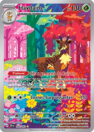 Carte Pokémon Haydaim  n°166 de la série Forces Temporelles