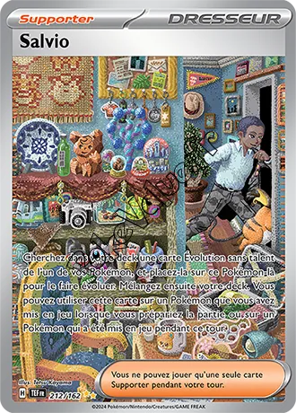 Carte Pokémon Salvio n°212 de la série Forces Temporelles