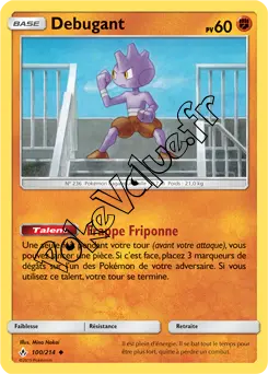 Carte Pokémon Debugant n°100 de la série Alliance Infaillible