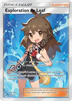Carte Pokémon Exploration de Leaf n°209 de la série Alliance Infaillible