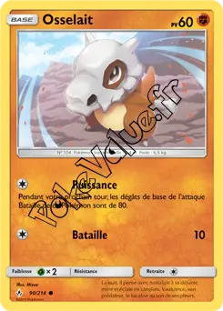 Carte Pokémon Osselait n°90 de la série Alliance Infaillible