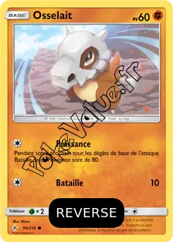 Carte Pokémon Osselait Reverse n°90 de la série Alliance Infaillible
