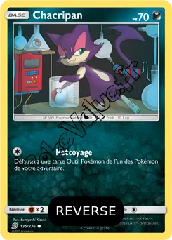 Carte Pokémon Chacripan Reverse n°135 de la série Harmonie des Esprits