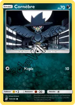 Carte Pokémon Cornèbre n°129 de la série Harmonie des Esprits