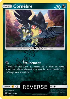 Carte Pokémon Cornèbre Reverse n°128 de la série Harmonie des Esprits