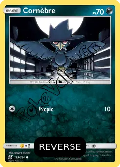 Carte Pokémon Cornèbre Reverse n°129 de la série Harmonie des Esprits