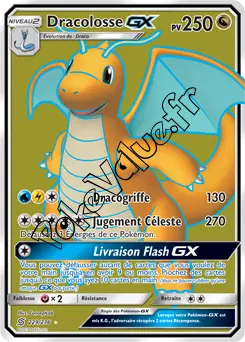Carte Pokémon Dracolosse GX n°229 de la série Harmonie des Esprits