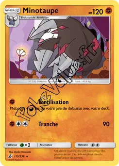 Carte Pokémon Minotaupe n°119 de la série Harmonie des Esprits