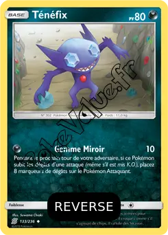 Carte Pokémon Ténéfix Reverse n°133 de la série Harmonie des Esprits