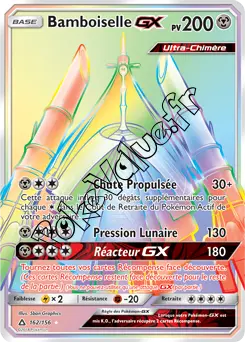 Carte Pokémon Bamboiselle GX  n°162 de la série Ultra-Prisme