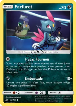 Carte Pokémon Farfuret n°73 de la série Ultra-Prisme
