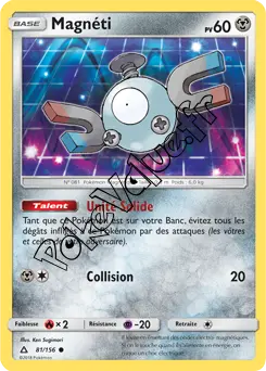 Carte Pokémon Magnéti n°81 de la série Ultra-Prisme