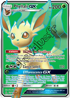 Carte Pokémon Phyllali GX n°139 de la série Ultra-Prisme