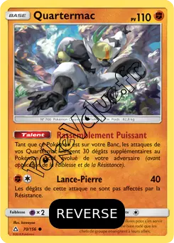 Carte Pokémon Quartermac Reverse n°70 de la série Ultra-Prisme
